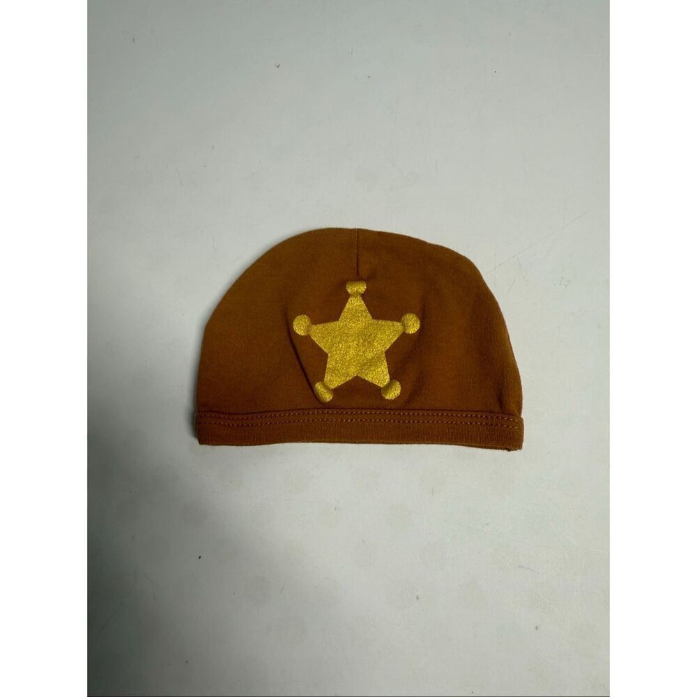 Rare Disney Woody Baby Cotton blend hat Star Trim Size 0-3 months